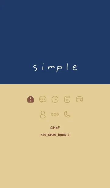 [LINE着せ替え] n29.26_ベージュ5-3の画像1