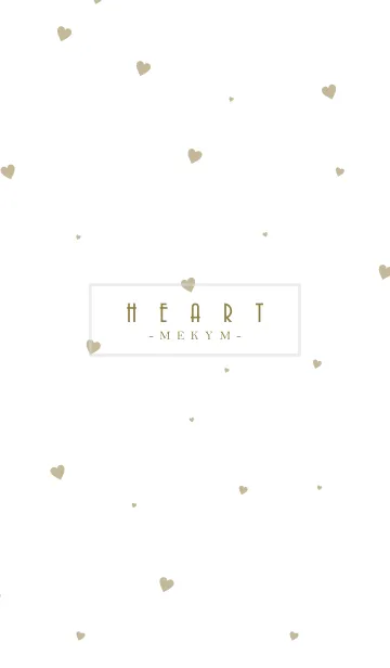 [LINE着せ替え] HEART-Beige MEKYMの画像1