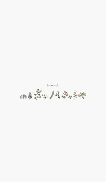 [LINE着せ替え] Botanical flowers/simpleの画像1