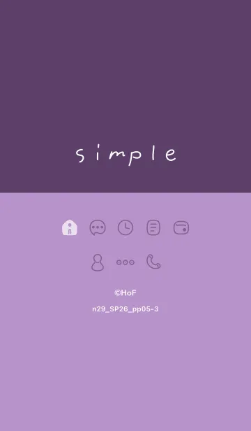 [LINE着せ替え] n29.26_パープル5-3の画像1