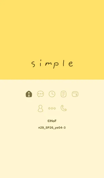 [LINE着せ替え] n29.26_イエロー4-3の画像1