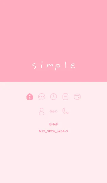 [LINE着せ替え] N29.24_ピンク4-3の画像1