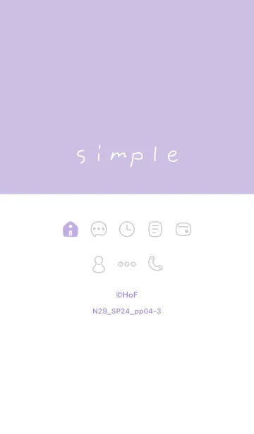 [LINE着せ替え] N29.24_パープル4-3の画像1