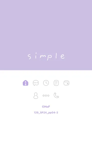 [LINE着せ替え] 129.24_パープル4-3の画像1