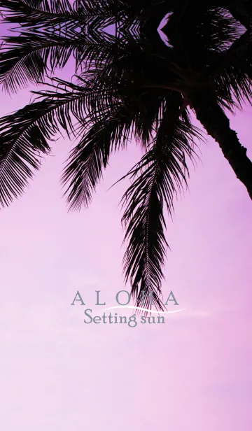 [LINE着せ替え] Setting sun ALOHA.の画像1