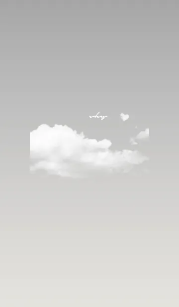 [LINE着せ替え] グレー : Today's skyの画像1