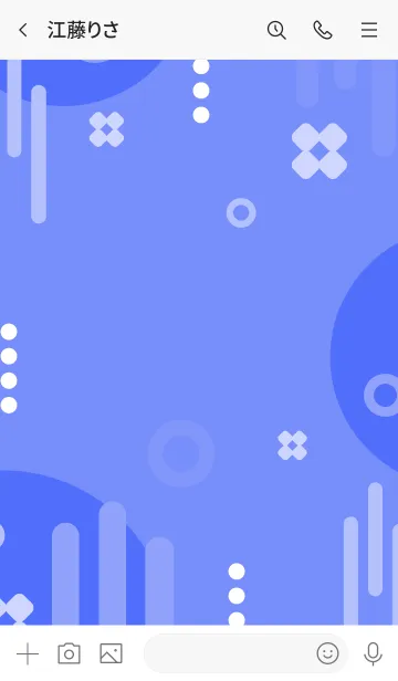 [LINE着せ替え] Abstract Fun Cornflowerの画像3