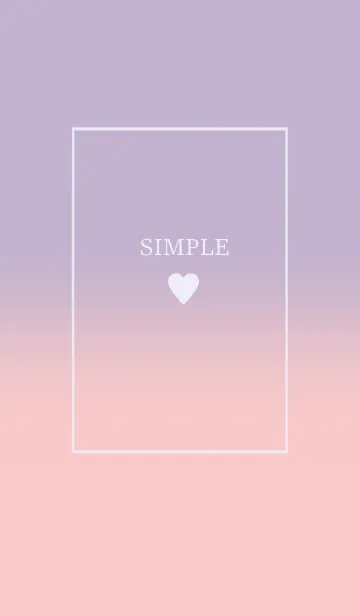[LINE着せ替え] 大人のシンプルハート =lavender pink=の画像1
