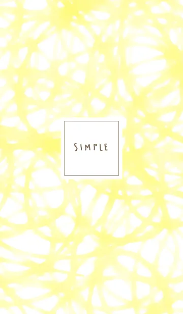 [LINE着せ替え] シンプル線くるくる黄色7の画像1