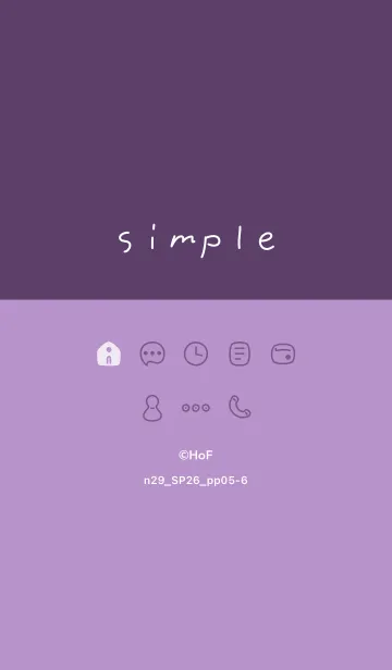 [LINE着せ替え] n29.26_パープル5-6の画像1