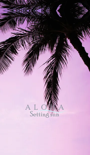 [LINE着せ替え] Setting sun ALOHA 3の画像1