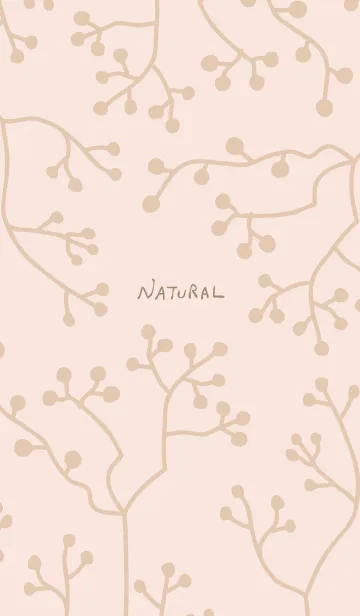 [LINE着せ替え] ナチュラル 枝 ピンクの画像1