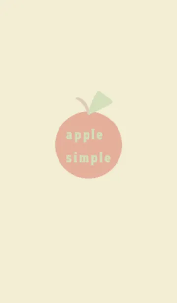 [LINE着せ替え] りんご。(シンプル)の画像1
