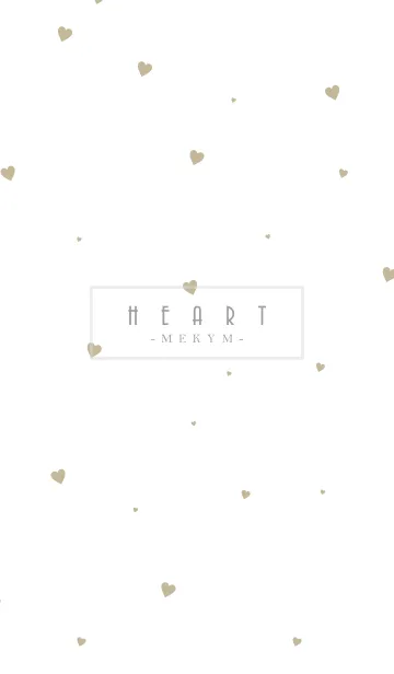 [LINE着せ替え] HEART-Beige MEKYM 2の画像1