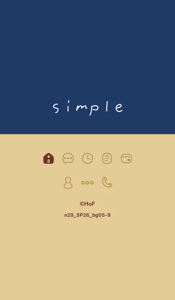 [LINE着せ替え] n29.26_ベージュ5-9の画像1