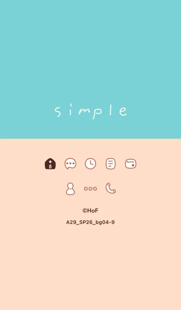 [LINE着せ替え] A29.26_ベージュ4-9の画像1