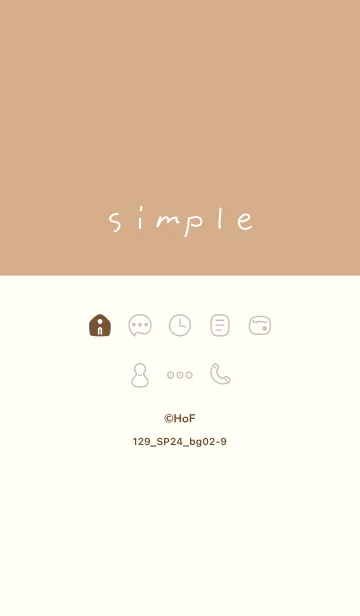 [LINE着せ替え] 129.24_ベージュ2-9の画像1