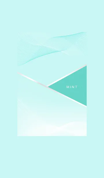 [LINE着せ替え] ～ミント♥ライン～の画像1