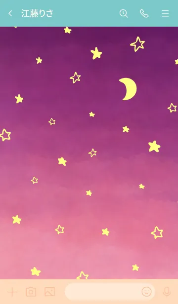 [LINE着せ替え] 空が綺麗、星がキラキラしてる。23の画像3