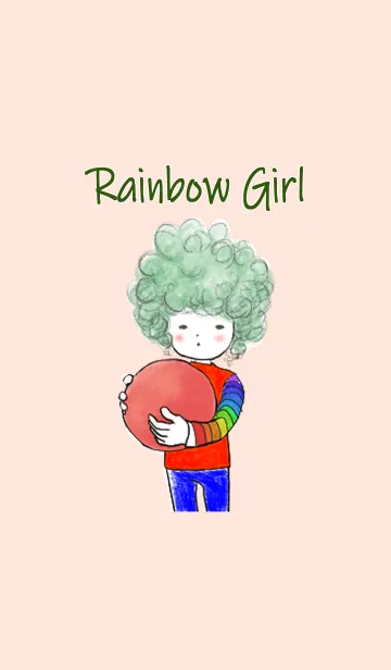 [LINE着せ替え] A rainbow girlの画像1