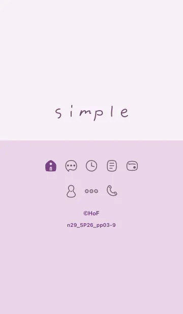 [LINE着せ替え] n29.26_パープル3-9の画像1