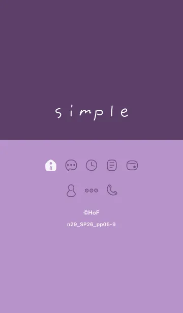 [LINE着せ替え] n29.26_パープル5-9の画像1