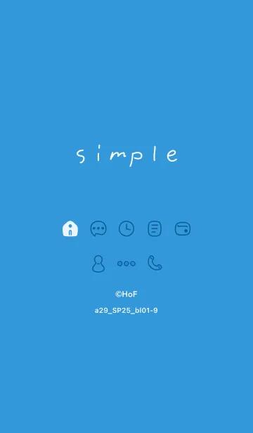 [LINE着せ替え] a29.25_ブルー1-9の画像1