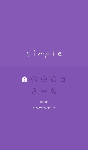 [LINE着せ替え] a29.25_パープル1-9の画像1