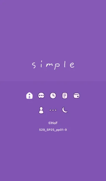 [LINE着せ替え] 529.25_パープル1-9の画像1