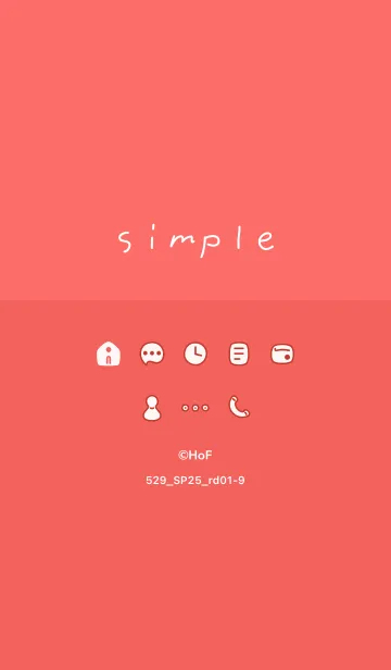 [LINE着せ替え] 529.25_レッド1-9の画像1