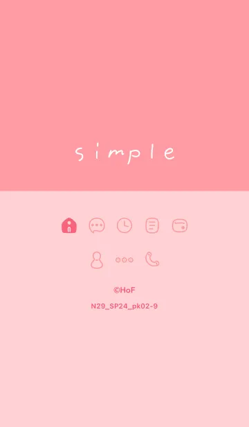 [LINE着せ替え] N29.24_ピンク2-9の画像1