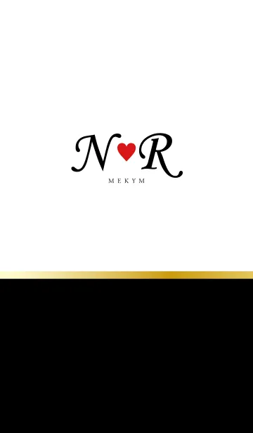 [LINE着せ替え] Love Initial N&R イニシャル 3の画像1