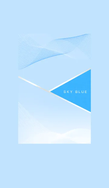 [LINE着せ替え] ～スカイ・ブルー♥ライン～の画像1