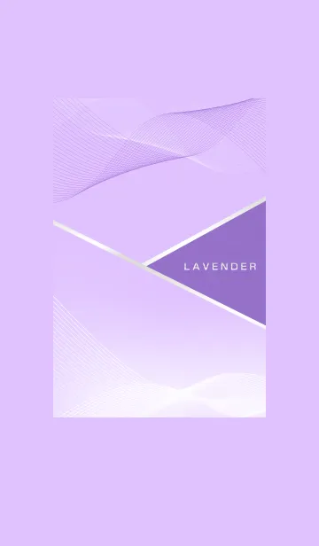 [LINE着せ替え] ～ラベンダー♥ライン～の画像1