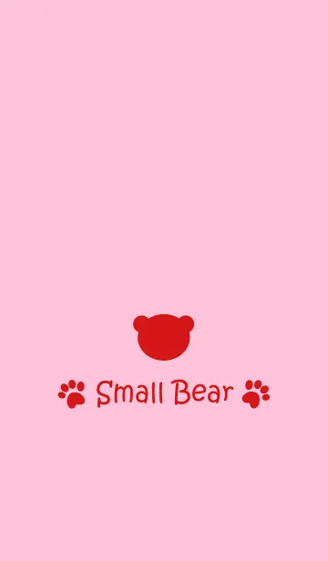 [LINE着せ替え] Small Bear *PINK&RED*の画像1