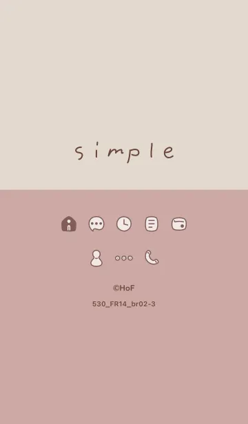 [LINE着せ替え] 530_14_ピンク ブラウン2-3の画像1