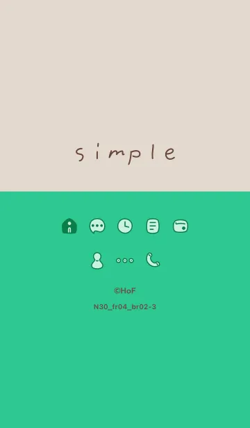[LINE着せ替え] N30_04_グリーン ブラウン2-3の画像1