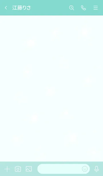 [LINE着せ替え] White flowers drawing version 5の画像3