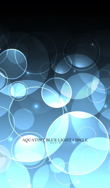 [LINE着せ替え] AQUATINT BLUE LIGHT CIRCLEの画像1