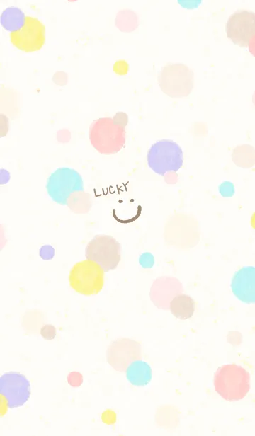 [LINE着せ替え] Watercolor dot Colorful15の画像1