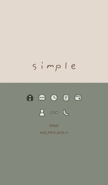 [LINE着せ替え] A30_15_スモーキーMアッシュ ブラウン2-3の画像1