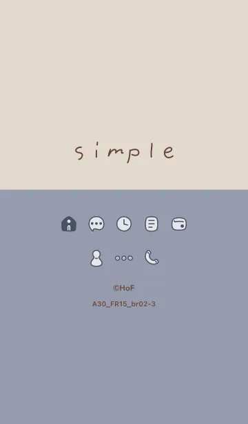 [LINE着せ替え] A30_15_ホワイトアッシュ ブラウン2-3の画像1