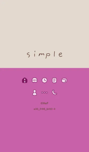 [LINE着せ替え] a30_06_ピンク ブラウン2-3の画像1