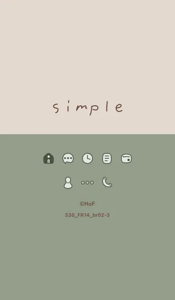 [LINE着せ替え] 530_14_スモーキーMアッシュ ブラウン2-3の画像1