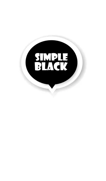 [LINE着せ替え] Black Button In White V.4 (JP)の画像1