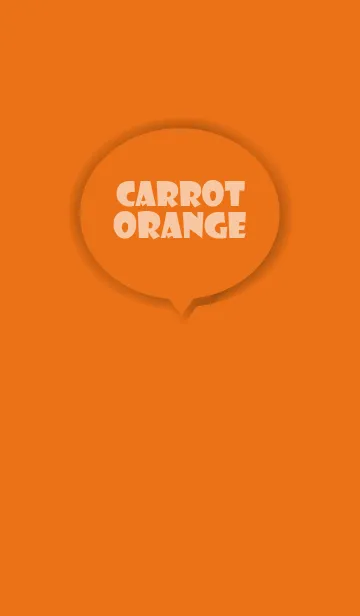 [LINE着せ替え] Love Carrot Orange Button Theme V.4 (JP)の画像1