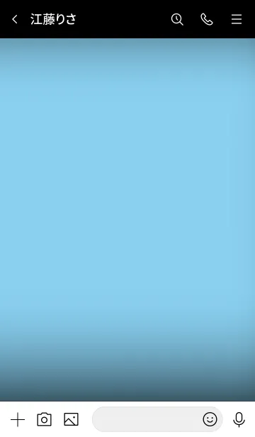 [LINE着せ替え] Baby Blue Neon Theme Ver.2 (JP)の画像3