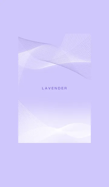 [LINE着せ替え] ～ラベンダー2♥ライン～の画像1