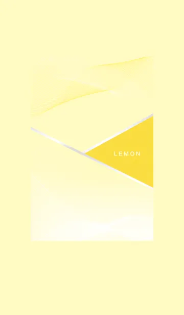 [LINE着せ替え] ～レモンイエロー♥ライン～の画像1