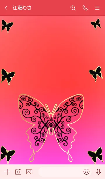 [LINE着せ替え] 蝶の部屋#23*の画像3